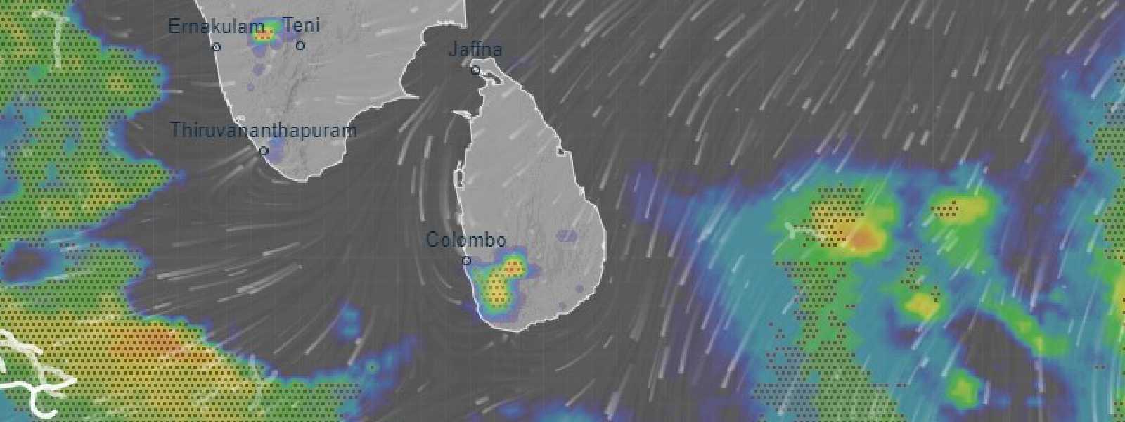 අද (25) සවසත් ප්‍රදේශ කිහිපයකයට ගිගුරුම් සහිත වැසි